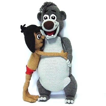 Patrones Amigurumi Mowgli, Baloo y Kaa (El Libro de la Selva) - Imagen 7