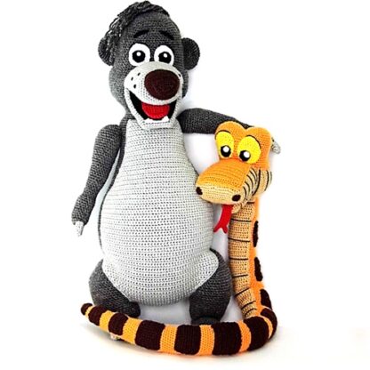 Patrones Amigurumi Mowgli, Baloo y Kaa (El Libro de la Selva) - Imagen 5