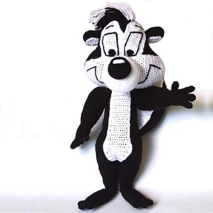 Patrón Amigurumi Pepe Le Pew - Imagen 3
