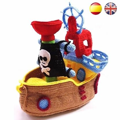 Patrón Amigurumi Barco Pirata