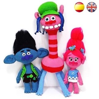 Patrones Amigurumi Branch, Poppy y Cooper (Trolls)