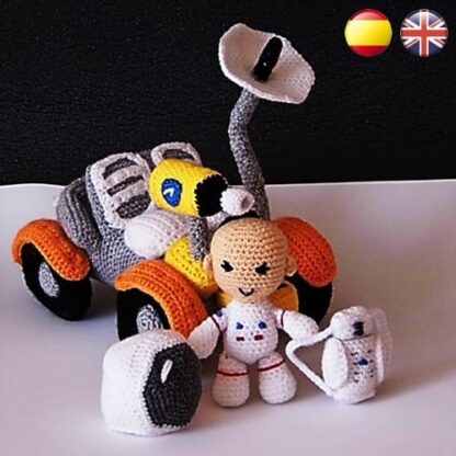 Patrón Amigurumi Rover Lunar y Astronauta