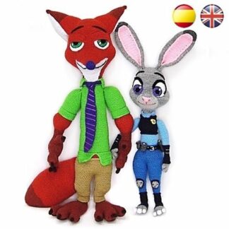 Patrones Amigurumi Judy Hopps y Nick Wilde (Zootrópolis)