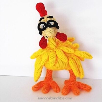Patrones Amigurumi Mortadelo, Filemón y Mortadelo disfrazado de pollo - Imagen 4