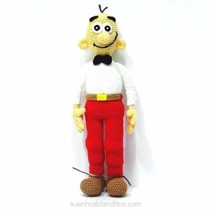 Patrones Amigurumi Mortadelo, Filemón y Mortadelo disfrazado de pollo - Imagen 3