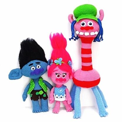 Patrones Branch, Poppy y Cuper (Trolls)