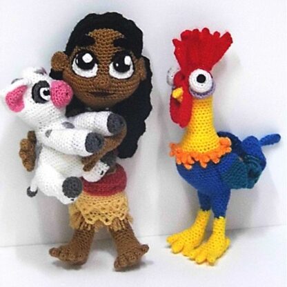 Patrones Amigurumi Vaiana, Pua y Hei-Hei (Vaiana) - Imagen 5