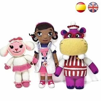 Patrones Amigurumi Doctora Juguetes, Hallie y Lambie