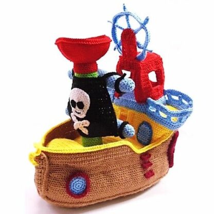 Patrones Amigurumi Barco Pirata, Avión, Coche Princesa y Helicóptero - Imagen 2