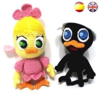 Patrones Amigurumi Calimero y Priscilla