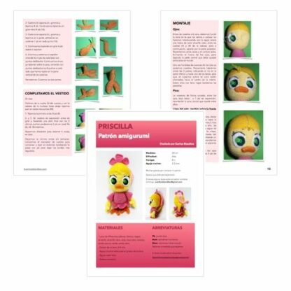 Patrones Amigurumi Calimero y Priscilla - Imagen 13
