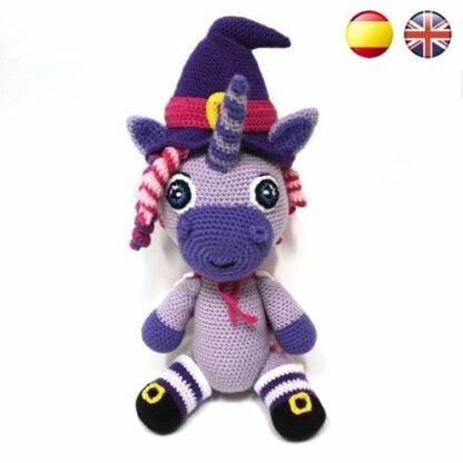 Patrón Amigurumi Úrsula, la brujita unicornio