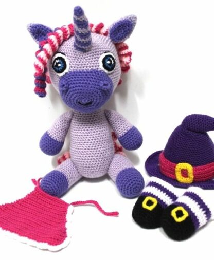 Patrón Amigurumi Úrsula, la brujita unicornio - Imagen 5