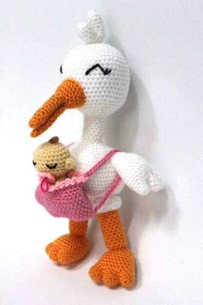 Patrón Amigurumi Mari, la cigüeña nanny - Imagen 4