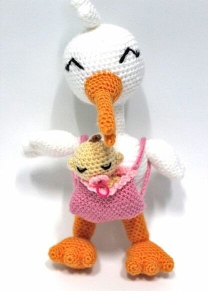 Patrón Amigurumi Mari, la cigüeña nanny - Imagen 2