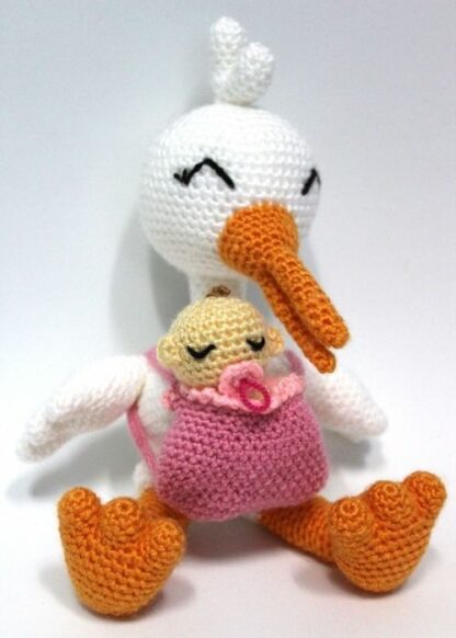 Patrón Amigurumi Mari, la cigüeña nanny - Imagen 5