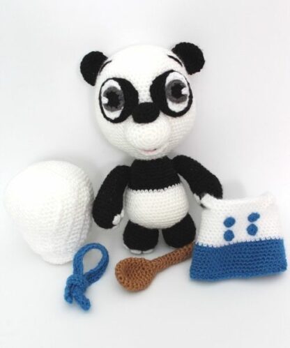 Patrón Amigurumi Martín, el panda cocinero - Imagen 7