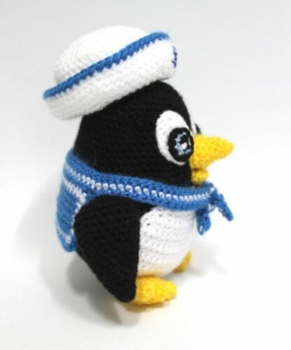 Patrón Amigurumi Baldomero, el pingüino marinero - Imagen 4
