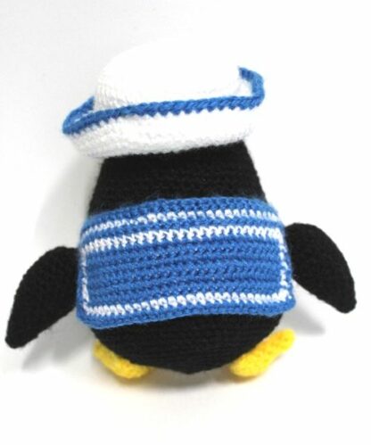 Patrón Amigurumi Baldomero, el pingüino marinero - Imagen 5