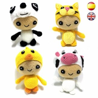 Patrón Amigurumi Bebé Animalitos