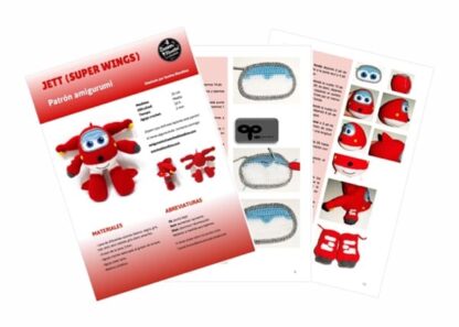 Patrón Amigurumi Jett (Super Wings) - Imagen 5