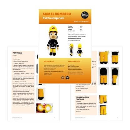 Patrón Amigurumi Sam el Bombero - Imagen 6