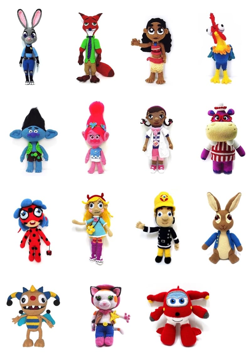 Personajes Amigurumi: 60 Patrones