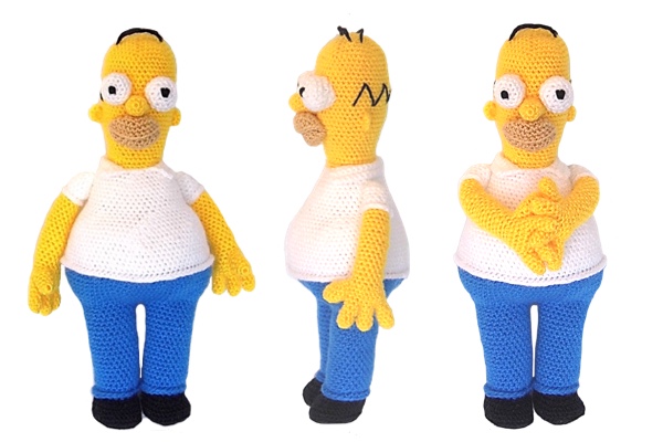 Patrón Amigurumi Homer Simpson