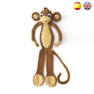 Patrón Amigurumi Monito Marcapáginas