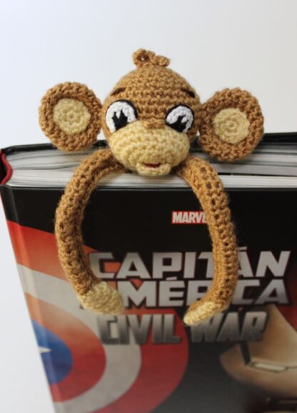 Patrón Amigurumi Monito Marcapáginas - Imagen 2
