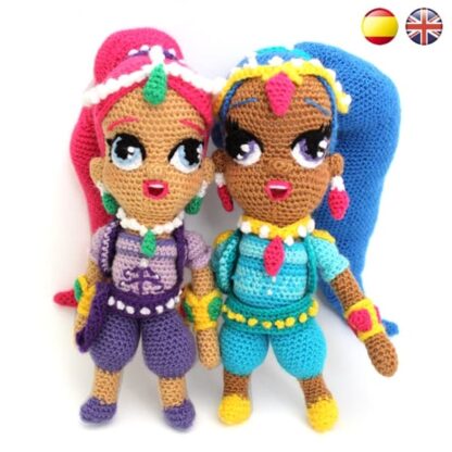 Patrones amigurumi Shimmer y Shine