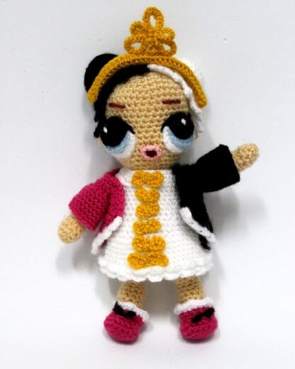 Patrón Amigurumi Muñeca LOL - Reina de Corazones y Alicia - Imagen 3