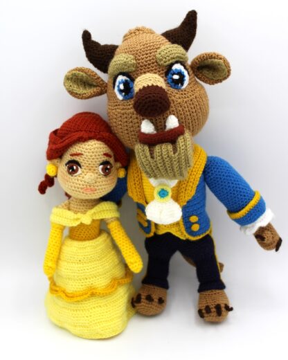Patrones Bella, Bestia y Din-Don amigurumis - Imagen 8