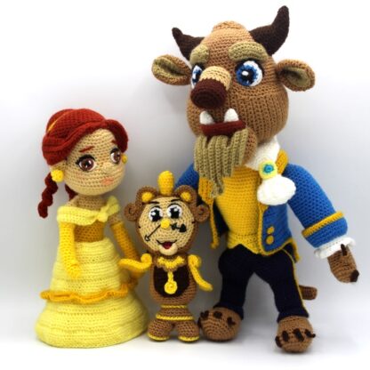 Patrones Bella, Bestia y Din-Don amigurumis - Imagen 11