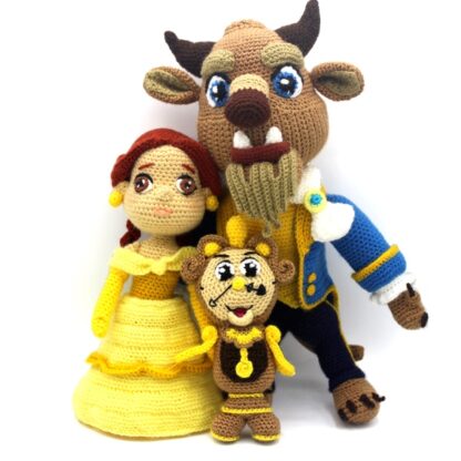 Patrones amigurumi La Bella y la Bestia :6 Patrones - Imagen 2