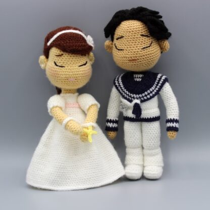 Patrones Comunión Amigurumi: Niño, Niña, Ángel, Libro y Cruz - Imagen 4