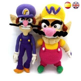 Patrones amigurumi Wario y Waluigi