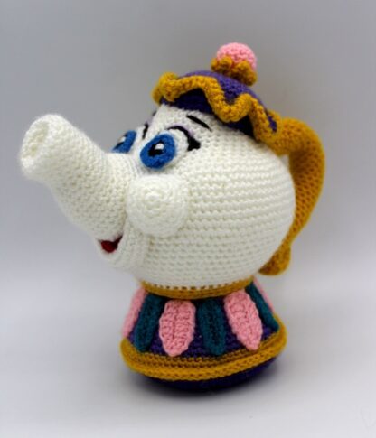 Patrones Amigurumi Mrs Potts, Lumiere, Chip y Din-Don - Imagen 7