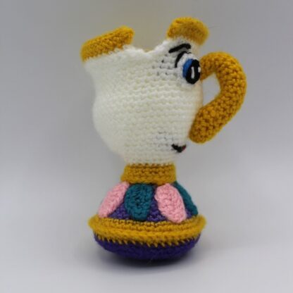 Patrones Amigurumi Mrs Potts, Lumiere, Chip y Din-Don - Imagen 3