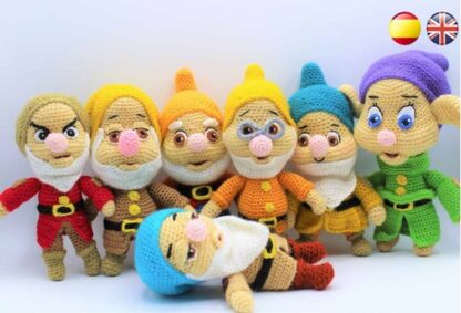 Patrones amigurumis 7 Enanitos (Blancanieves)