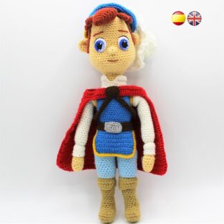 Patrón amigurumi Príncipe azul