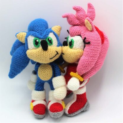 Patrones amigurumi Sonic y Amy Rose