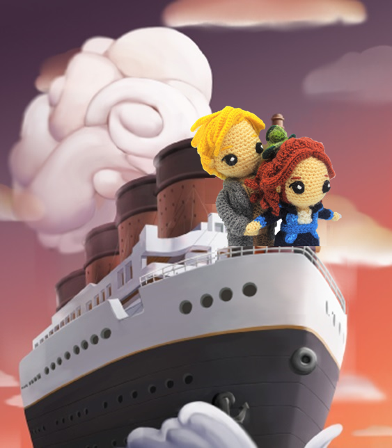 Patrones amigurumi Rose y Jack (Titanic)