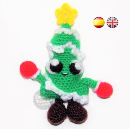 Patrón amigurumi Árbol de Navidad Kawaii