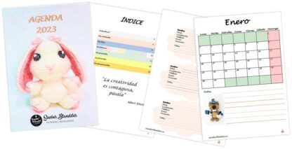 Mi Primer Amigurumi: Patrón Conejita + Agenda digital 2023 - Imagen 11