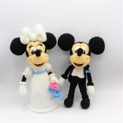 Patrones amigurumi Mickey novio y Minnie novia - Imagen 11