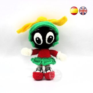 Patrón amigurumi Baby Marvin El Marciano